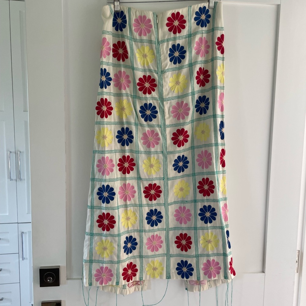 Zara A-Line Skirt with Floral Design - Multicolor